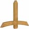Ekena Millwork Bellingham Rough Sawn Timber Gable Bracket, Western Red Cedar, 60"W x 40"H x 4"D x 6"F, 16/12 Pitch GBW060X40X0406BEL00RWR - alternate 3